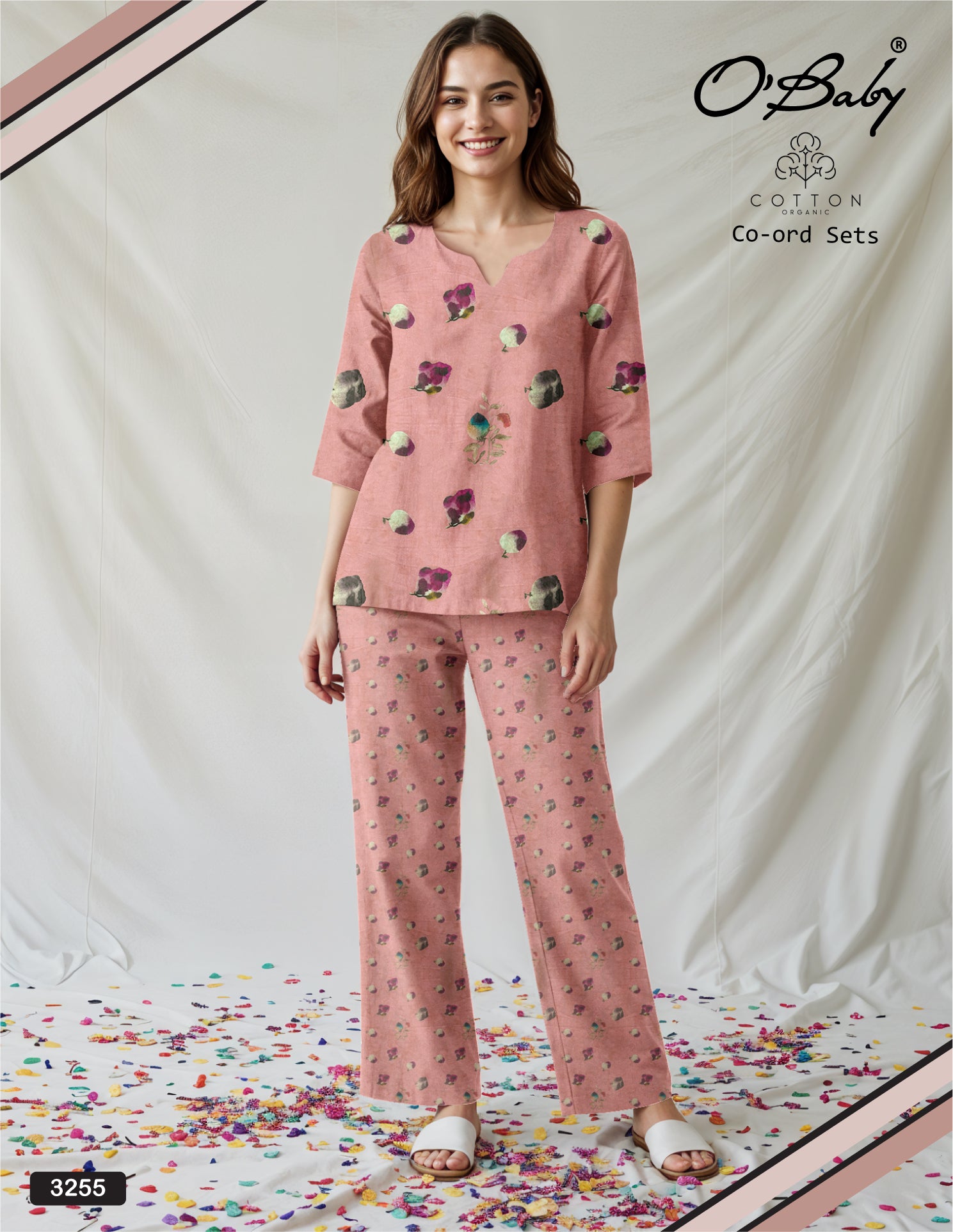 Blush Bloom Cotton Co-ord Set