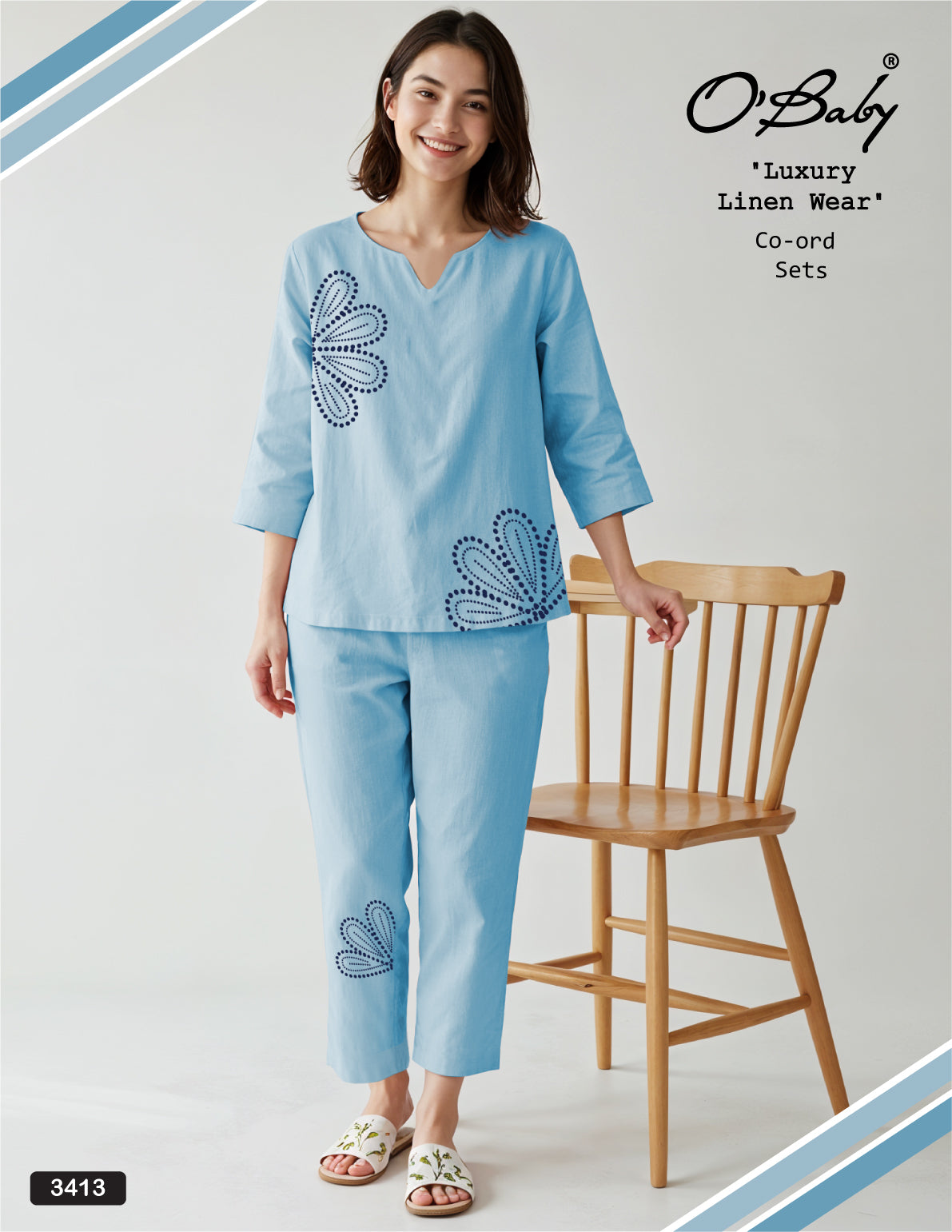 Sky Calm Linen Co-ord Set