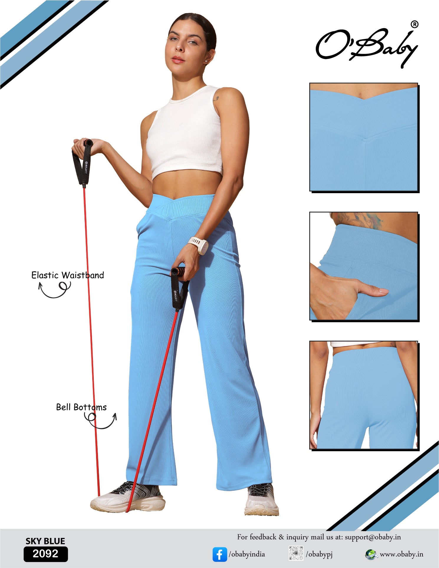 Sky Flow High-Waist Flared Pants